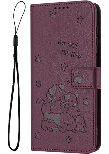 Xiaomi Poco F5 Flip Case Deri Cüzdan Pu Deri Sevimli Kedi Kartı (Yurt Dışından) indirimleri
