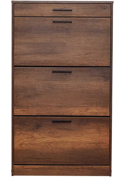 Adore Flat Düşer Kapaklı Çekmeceli Ayakkabılık-Oslo Ceviz indirimleri