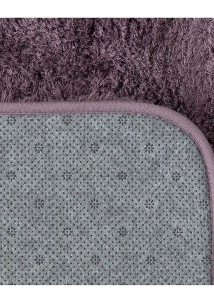 Sheep Banyo Paspası - Koyu Mürdüm - 50x80+45x50 Cm