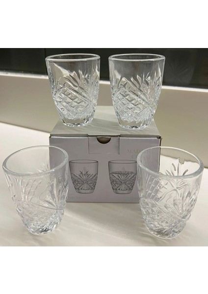 Aron 4'lü Mini Kahve Yanı Bardağı Seti 70 ml