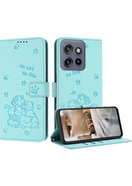 Motorola Thinkphone 25 Pu Deri Kart Tutucu Kickstand Flip Case (Yurt Dışından)