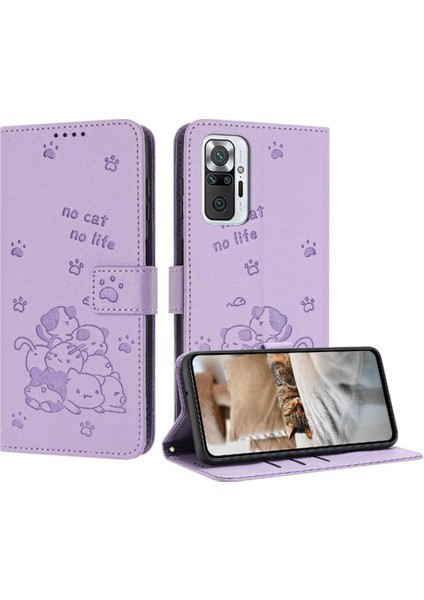 Xiaomi Redmi Not 10 Flip Case Pro Max Deri Cüzdan Pu Deri Sevimli (Yurt Dışından)