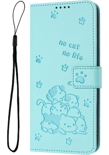 Xiaomi Poco M3 Pro 5g Flip Case Pu Deri Kart Tutucu Kickstand Kedi (Yurt Dışından) fiyatları