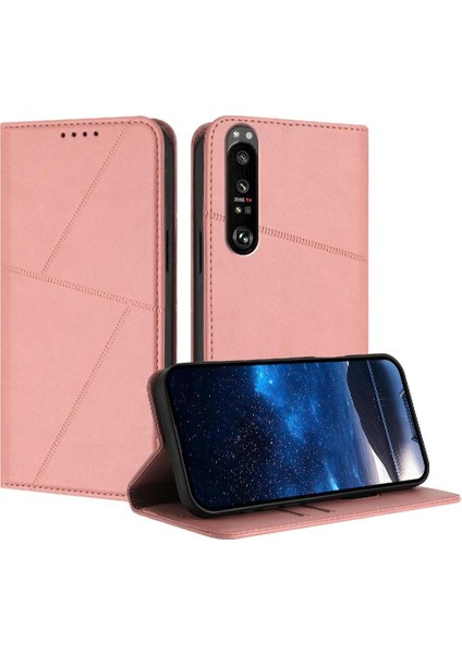 Kart Yuvaları ve Kickstand Darbeye Dayanıklı Kapak ile Sony Xperia 1 Iıı Kılıf (Yurt Dışından)