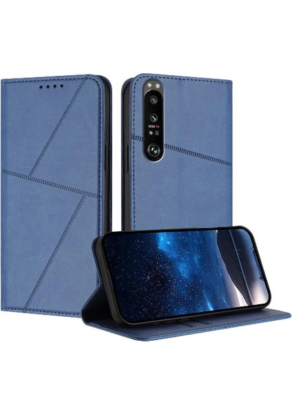 Kart Yuvaları ve Kickstand Darbeye Dayanıklı Kapak ile Sony Xperia 1 Iıı Kılıf (Yurt Dışından)