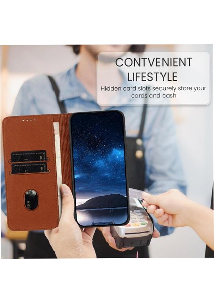 Kart Yuvaları ve Kickstand Darbeye Dayanıklı Kapak ile Sony Xperia 1 Iıı Kılıf (Yurt Dışından)