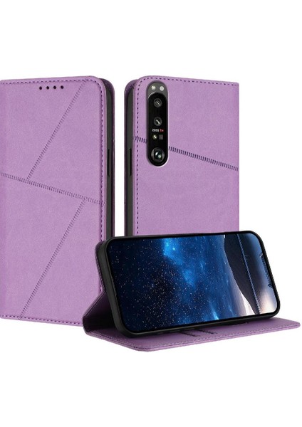 Kart Yuvaları ve Kickstand Darbeye Dayanıklı Kapak ile Sony Xperia 1 Iıı Kılıf (Yurt Dışından)