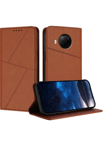 Kart Yuvaları ve Kickstand Darbeye Dayanıklı Kapak ile Xiaomi 10T Lite Kılıf (Yurt Dışından)