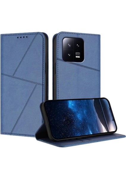 Kart Yuvaları ve Kickstand Mat ile Xiaomi 13 Darbeye Dayanıklı Kapak Kılıf (Yurt Dışından)