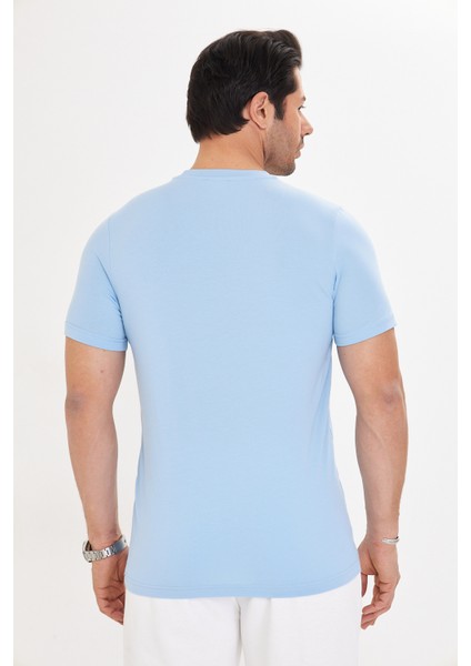 Erkek T-Shirt Supima Cotton Elastan
