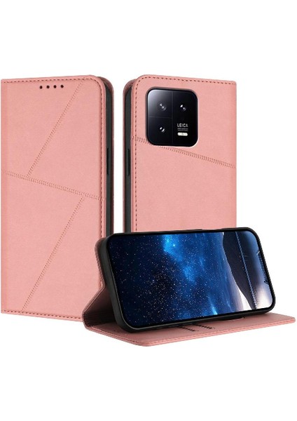 Kart Yuvaları ve Kickstand Mat ile Xiaomi 13 Darbeye Dayanıklı Kapak Kılıf (Yurt Dışından)