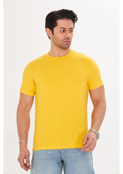Erkek T-Shirt Supima Cotton Elastan fırsatları