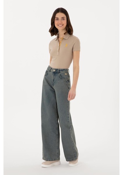 Tisha U.s Polo Assn. Kadın Jean Pantolon 2114782 Yeşil