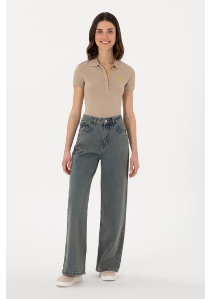 Tisha U.s Polo Assn. Kadın Jean Pantolon 2114782 Yeşil modelleri