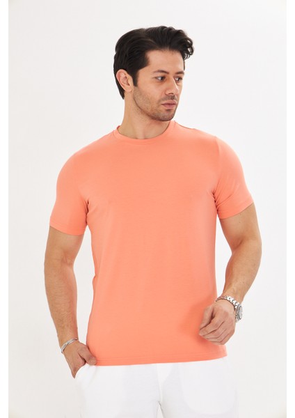 Erkek T-Shirt Supima Cotton Elastan