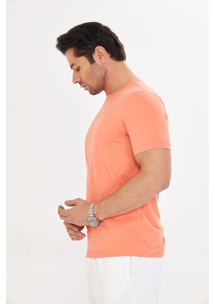 Erkek T-Shirt Supima Cotton Elastan