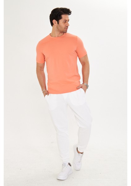 Erkek T-Shirt Supima Cotton Elastan