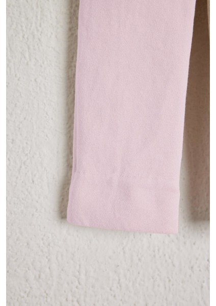 Çocuk Pamuklu Tayt Pantolon Açık Pembe fiyatları