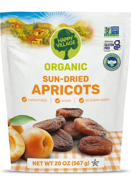 Organik Kuru Kayısı - Kayısı Kurusu- Kuru Meyve - Organik Kuru Meyve- Glutensiz- Vegan 567G