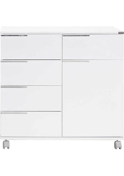 Diamond 5 Çekmeceli Tek Kapaklı Dolap - Lake Beyaz indirimleri