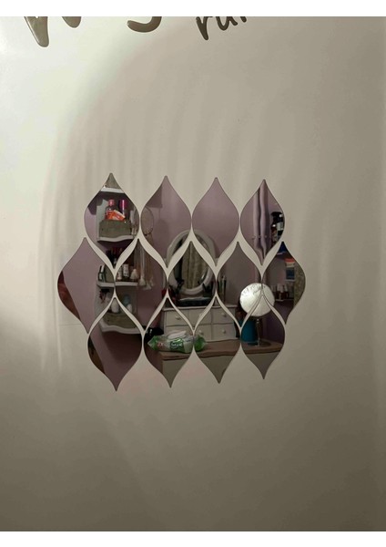 Dekoratif Su Yolu Aynalı Gümüş Pleksi (12X7 Cm) 12 Adet fırsatları