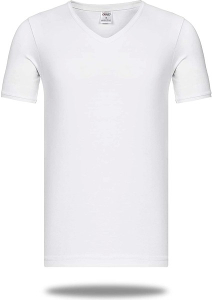 Star 206 Modal Yarım Kol V-Yaka T-Shirt Atlet