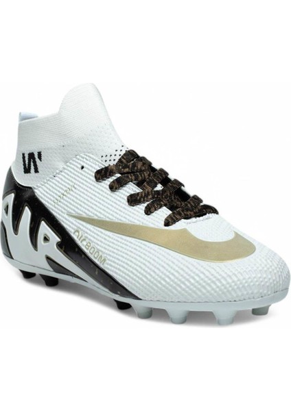 Yusufshoes Boğazlı Yetişkin Çocuk Unisex Halısaha Krampon Futbol Ayakkabısı