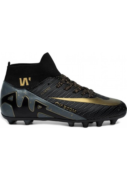 Yusufshoes Boğazlı Yetişkin Çocuk Unisex Halısaha Krampon Futbol Ayakkabısı
