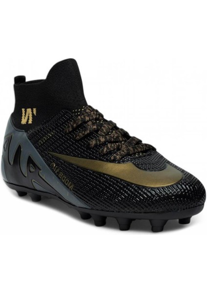 Yusufshoes Boğazlı Yetişkin Çocuk Unisex Halısaha Krampon Futbol Ayakkabısı