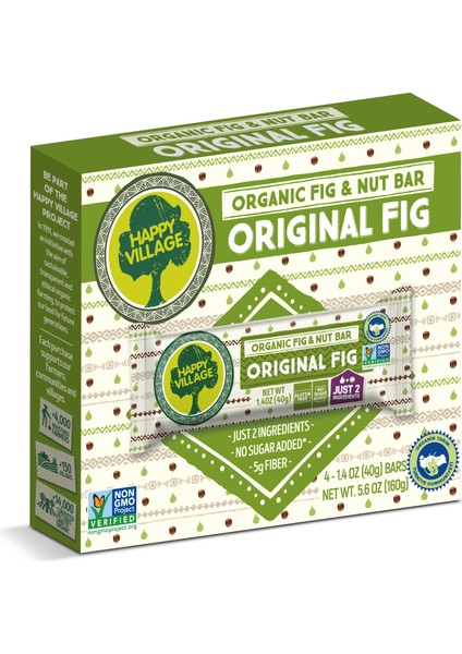 Organik Meyve Bar İncir&fındık Bar- İncir- Meyve Barı- Organik Meyve Barı- Glutensiz- Vegan 40 gr x 4 Ad