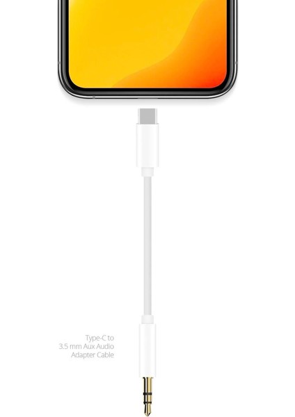 Samsung Galaxy Z Flip5 Ile Uyumlu Type C To 3.5 mm Aux Kablosu 1m AC06