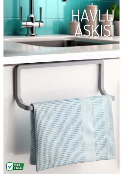Modern Tasarımlı Tekli Havlu Askısı – Banyo ve Mutfak Kullanımına Uygun