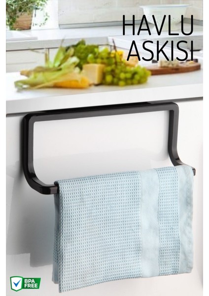 Modern Tasarımlı Tekli Havlu Askısı – Banyo ve Mutfak Kullanımına Uygun