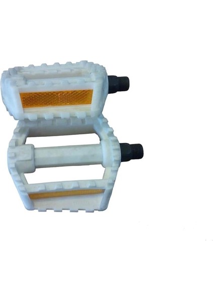 Pedal Mtb Bisiklet 24-26 Jant Için Plastik Bilyalı Reflektörlü Çift Beyaz