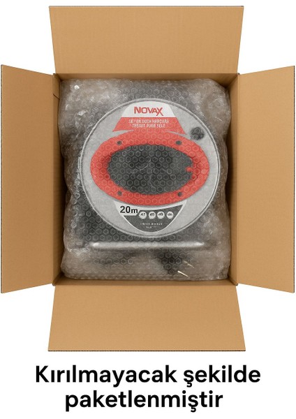 Metal Makaralı Seyyar 4 Prizli Uzatma Kablosu 3x2.5 mm Ttr Kablo 20 Metre Termal Sigorta