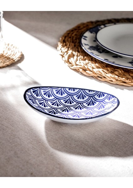 Rêve Bleu Belfort New Bone China Oval Tabak
