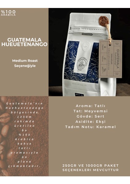 Guatemala / Huehuetenango / Medium Roast / 500GR fiyatları