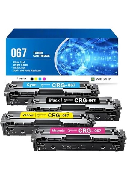 Color Laserjet Pro M252DW,M252N,MFP 274DN,PRO Mfp 277DW,PRO Mfp 277N Çipli Muadil Toner Seti