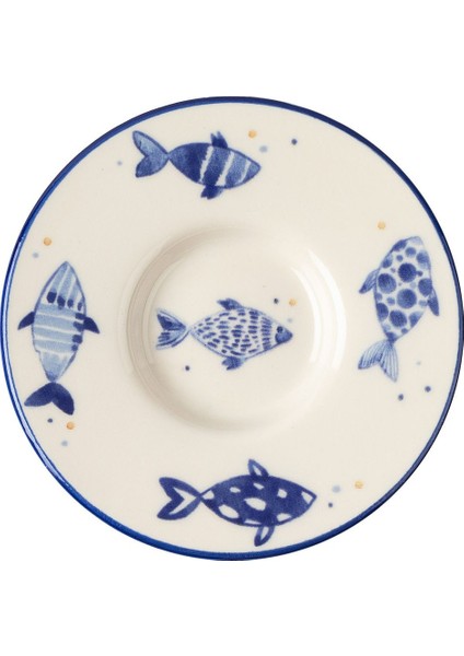 Luxe Poisson 6'lı Çay Tabağı Seti - Mavi indirimleri