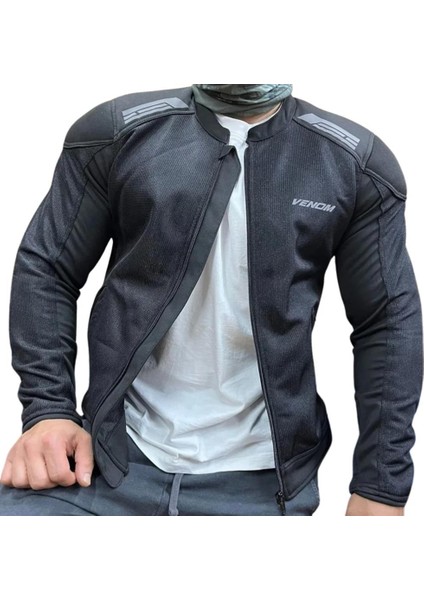 Comfort Siyah Yazlık Motosiklet Montu
