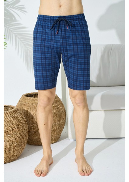 196 Erkek Ekose Tek Şort