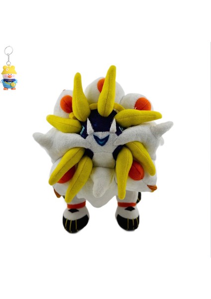 25CM Büyük Beyaz Güneş Tanrısı Solgaleo Luna Canavar Peluş Bebek Oyuncak Bebek (Yurt Dışından)