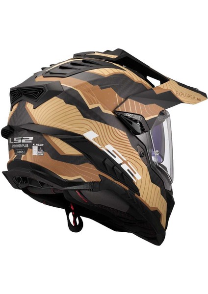 Explorer C Karbon Trıck Mat Kahve-Kum Kask indirimleri