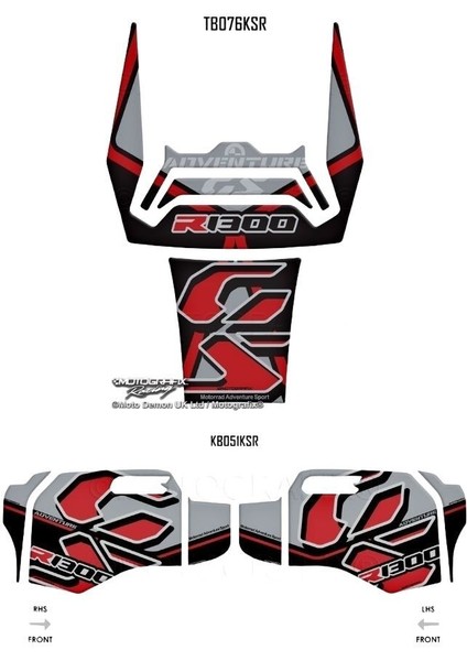 Tank - Knee Pad Bmw R1300GS Adventure Trophy 2024-2025