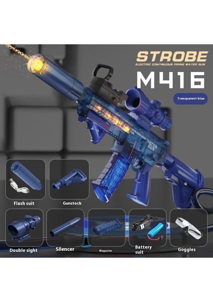 Çocukların Yeni Elektrikli Su Tabancası Yüksek Basınçlı Sürekli Büyük Kapasiteli Su Tabancası Oyuncakları (Yurt Dışından)