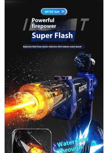 Çocukların Yeni Elektrikli Su Tabancası Yüksek Basınçlı Sürekli Büyük Kapasiteli Su Tabancası Oyuncakları (Yurt Dışından) fırsatları