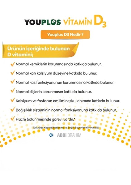 Vitamin D3 400IU Oral Sprey 20 ml 2 Adet