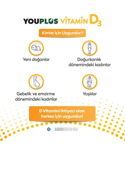 Vitamin D3 400IU Oral Sprey 20 ml 2 Adet