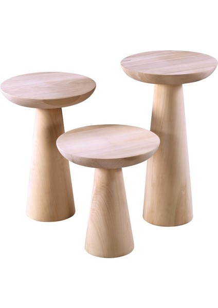 Mushroom 3'lü Zigon Sehpa