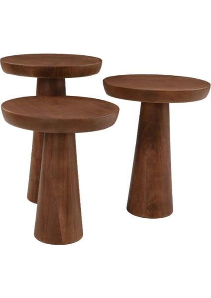 Mushroom Üçlü Zigon Sehpa